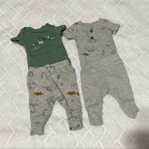 2 Carters preemie outfits